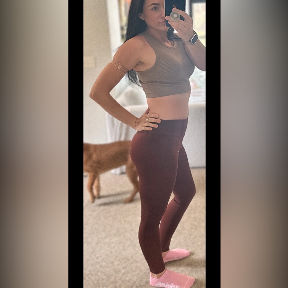 Butter Soft Maroon Leggings